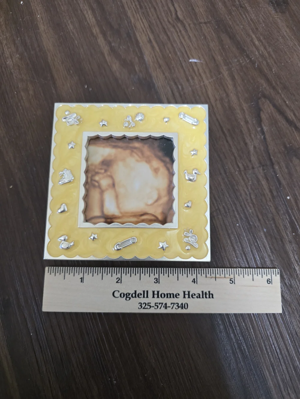 Green Tree Gallery Yellow Baby Hobby Lobby Yellow Baby Frame with Silver Accents